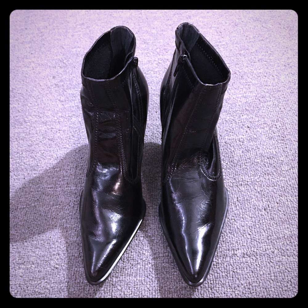 Black Franco sarto ankle boots